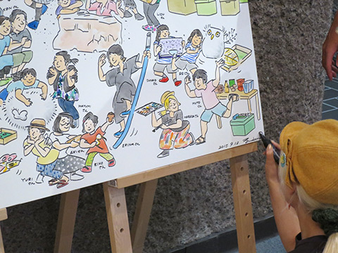 とびラー・プレゼンツ「uwabamiによるライブペインティング」